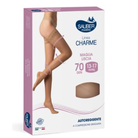 Desa Pharma Sauber Classico Autoreggente Maglia Liscia 70 Camel 3