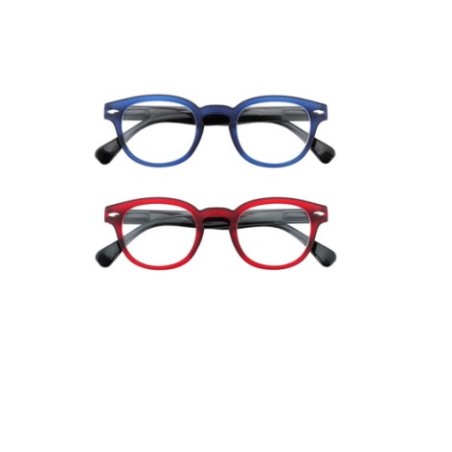 Industrie Ottiche Italiane Occhiale Premontato Da Lettura In Confezione Doppia Prontixte Twin 9 Blu Rosso +3,00 Diottrie