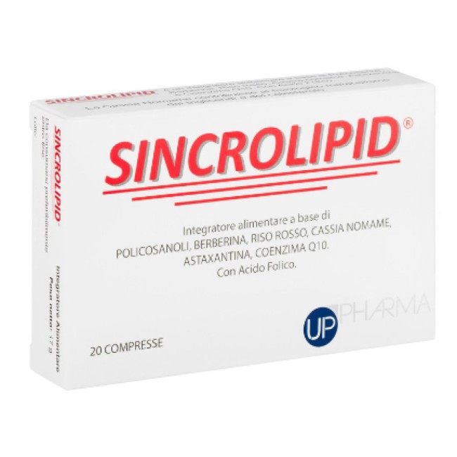 Up Pharma Sincrolipid 20 Compresse - Integratore per il controllo del colesterolo Up Pharma Sincrolipid 20 Compresse - Integratore per il controllo del colesterolo