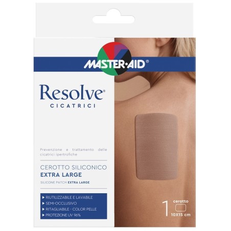 Pietrasanta Pharma Cerotto Siliconico Master-aid Resolve Cicatrici Extra Large 10x15 Cm 1 Pezzo
