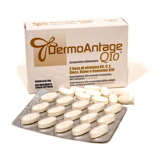 Nutraceutica Italiana Dermoantage Q10 60 Compresse Senza Glutine Naturalmente Senza Lattosio