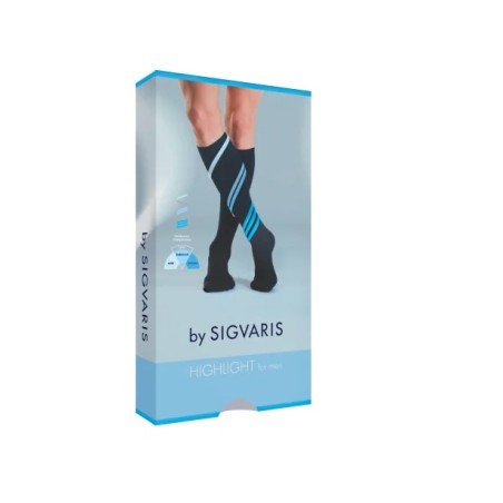 Sigvaris Highlight Men Gambaletto Lungo Punta Chiusa Marine L