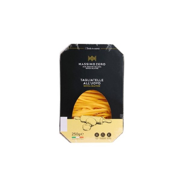 Tagliatelle all'uovo senza glutine Massimo Zero 250g - Pasta per celiaci di qualità Tagliatelle all'uovo senza glutine Massimo Zero 250g - Pasta per celiaci di qualità