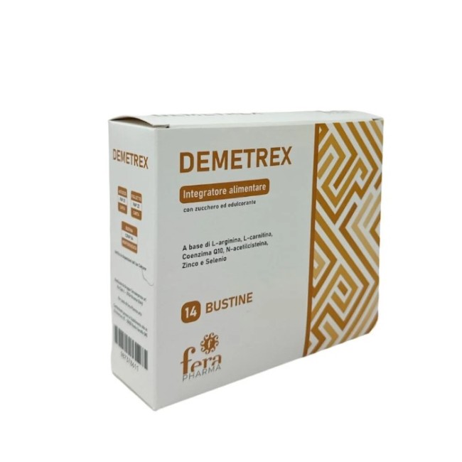 Fera Pharma Demetrex integratore tonico-ricostituente in bustine con vitamine e ferro Fera Pharma Demetrex integratore tonico-ricostituente in bustine con vitamine e ferro