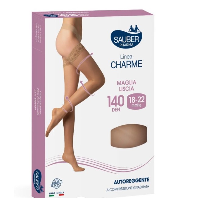 Desa Pharma Sauber Classico Autoreggente Maglia Liscia 140 Nero 4