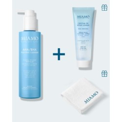 Miamo Cofanetto Detersione Anti Imperfezione 1 Aha/bha Purifying Cleanser 250 Ml + 1 Crystal Oil Peptide Cleanser 50 Ml