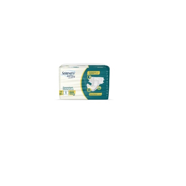 Serenity Pannolone Mutandina Sd Sensitive Extra Taglia S 30 Pezzi