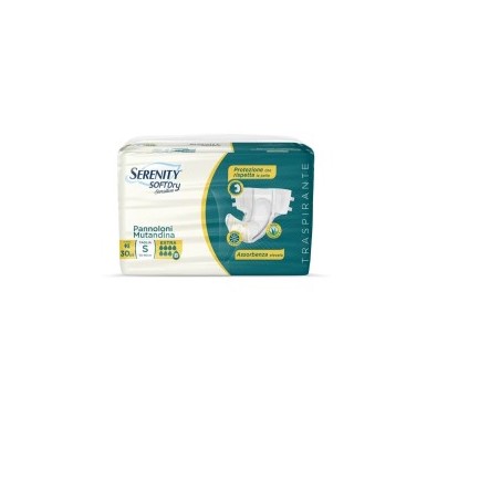 Serenity Pannolone Mutandina Sd Sensitive Extra Taglia S 30 Pezzi