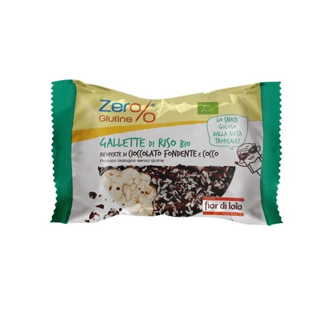 Biotobio Zer%glutine Gallette Di Riso Con Cioccolato Fondente E Cocco
