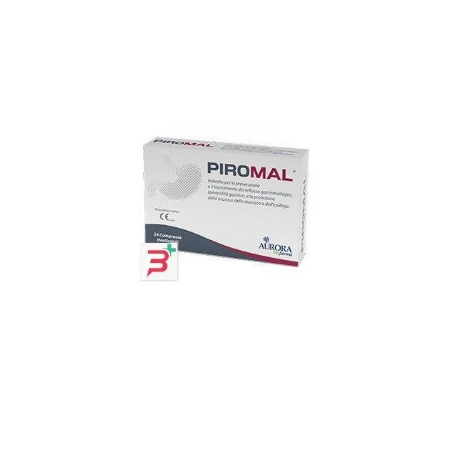 Aurora Biofarma Piromal 24 Compresse - Integratore per reflusso gastroesofageo Aurora Biofarma Piromal 24 Compresse - Integratore per reflusso gastroesofageo