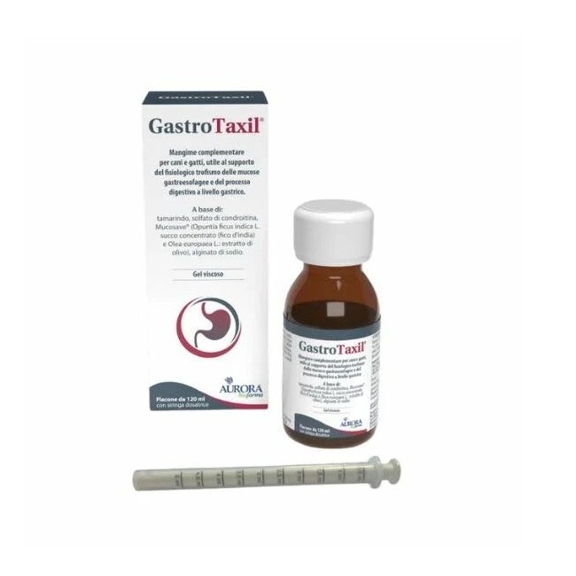 Aurora Biofarma Gastrotaxil 120 ml - Integratore gastroprotettivo per cani e gatti Aurora Biofarma Gastrotaxil 120 ml - Integratore gastroprotettivo per cani e gatti