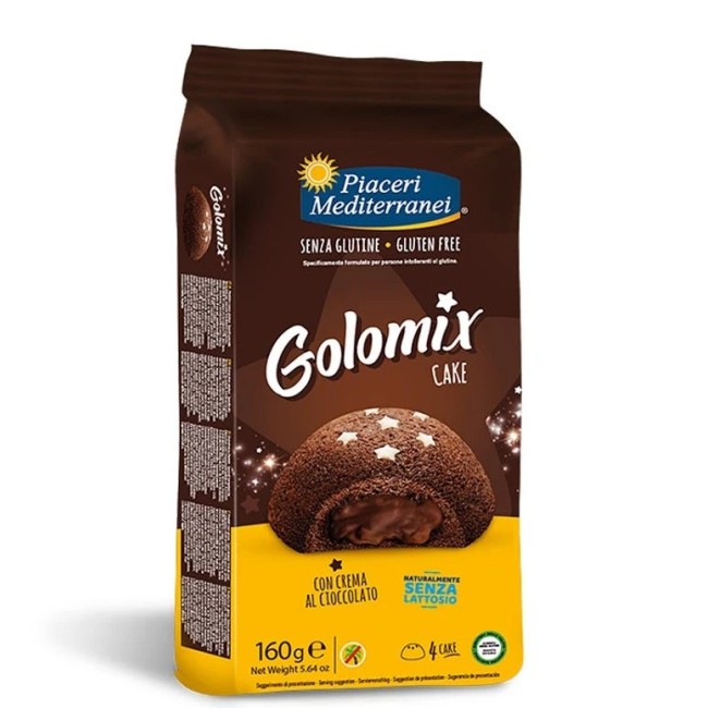 Golomix Cake Eurospital senza glutine snack mediterraneo 4 pezzi da 40g per celiaci Golomix Cake Eurospital senza glutine snack mediterraneo 4 pezzi da 40g per celiaci