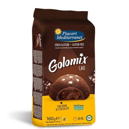 Golomix Cake Eurospital senza glutine snack mediterraneo 4 pezzi da 40g per celiaci Golomix Cake Eurospital senza glutine snack mediterraneo 4 pezzi da 40g per celiaci