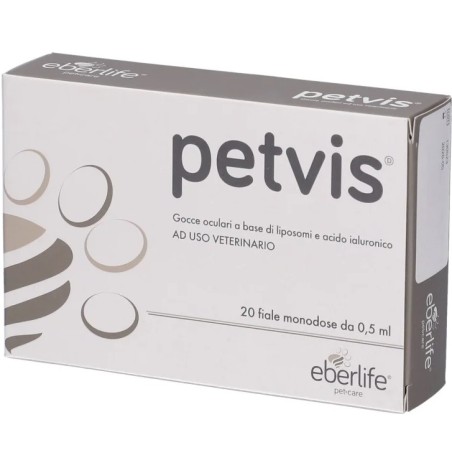 Eberlife Farmaceutici Petvis Gocce Oftalmiche 4 Strip Da 5 Fiale Da 0,5 Ml