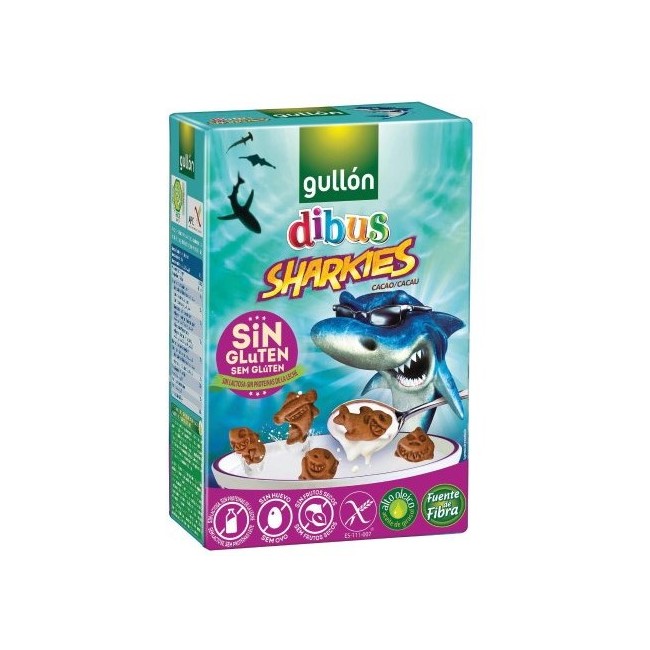 Gullón Gullon Biscotti Cacao A Forma Di Squali 250 G