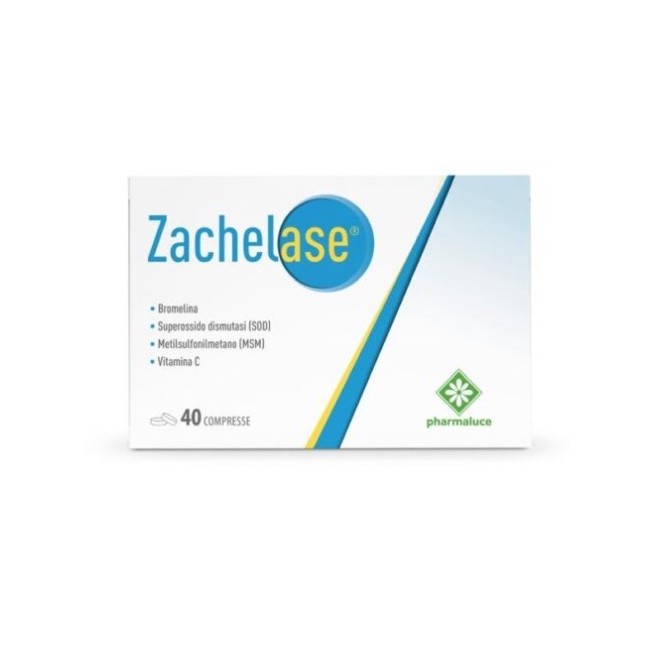 Pharmaluce Zachelase 40 Compresse Senza Glutine Naturalmente Privo Di Lattosio