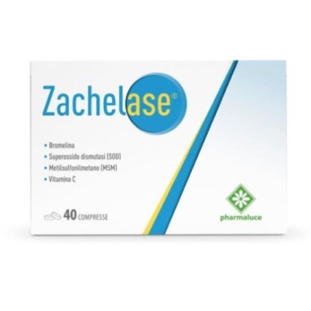 Pharmaluce Zachelase 40 Compresse Senza Glutine Naturalmente Privo Di Lattosio