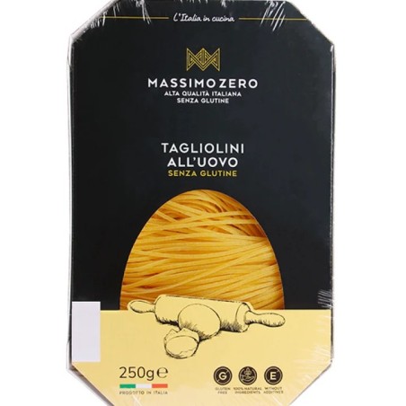 Tagliolini all'uovo senza glutine Massimo Zero - Pasta per celiaci 250g Tagliolini all'uovo senza glutine Massimo Zero - Pasta per celiaci 250g