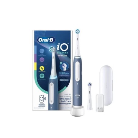 Spazzolino elettrico Oral-B Power iO4 Teens Blue con tecnologia magnetica e timer professionale