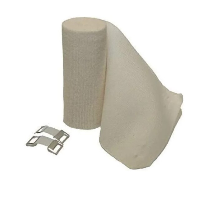 # Image Caption
Benda elastica universale Cura Farma Curideal 8x4,5 cm con graffette, non sterile per bendaggi compressivi # Image Caption
Benda elastica universale Cura Farma Curideal 8x4,5 cm con graffette, non sterile per bendaggi compressivi