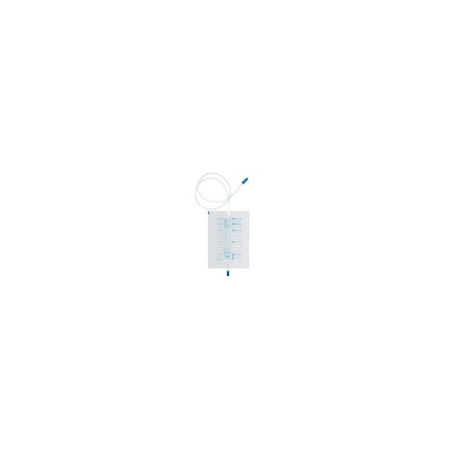 Sacca Urina Guacci 2 Litri Con Valvola Di Non Ritorno Rubinetto Drenaggio Inferiore Tubo 130 Cm