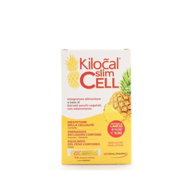Kilocal Slim Cell 10 Stickpack - Integratore drenante anticellulite con estratti vegetali Kilocal Slim Cell 10 Stickpack - Integratore drenante anticellulite con estratti vegetali