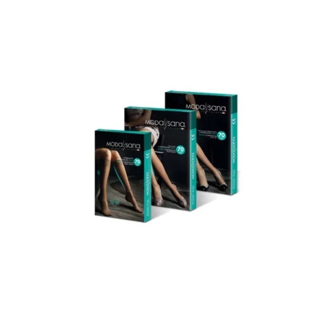 Collant calibrato Gloria Med Modasana 70 denari nero taglia 5 comfort e vestibilità Collant calibrato Gloria Med Modasana 70 denari nero taglia 5 comfort e vestibilità