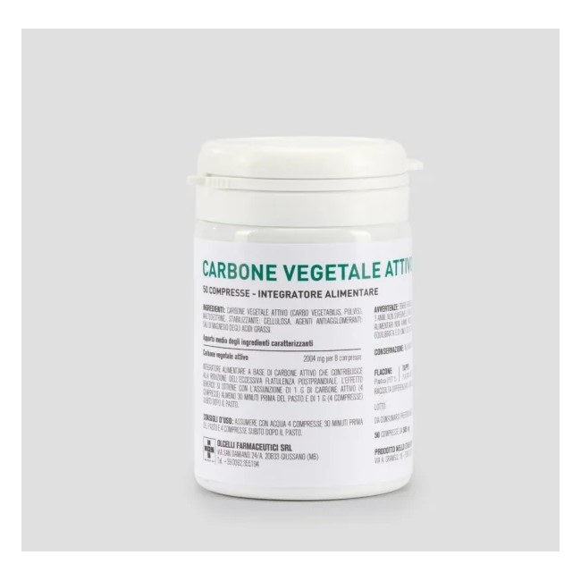 Olcelli Farmaceutici Carbone Vegetale Attivo 500mg 50 Compresse