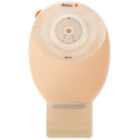 Hobama Dansac Novalife Tre 1 Sacca Aperta Opaca Convex Maxi Per Ileostomia Con Finestra Ritagliabile 15-59 Mm 500 Ml 10 Pezzi