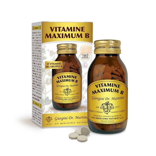 Dr. Giorgini Vitamine Maximum B 180 Pastiglie Con Edulcorante