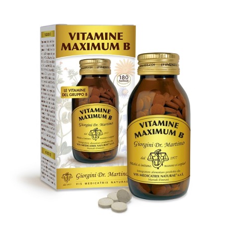 Dr. Giorgini Vitamine Maximum B 180 Pastiglie Con Edulcorante