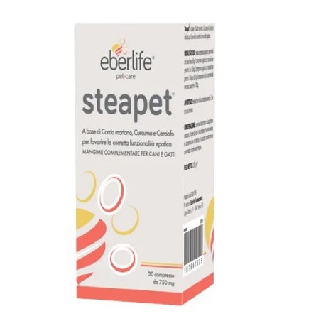 Steapet 30 Compresse Eberlife per il benessere articolare del tuo animale domestico Steapet 30 Compresse Eberlife per il benessere articolare del tuo animale domestico