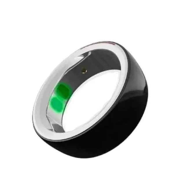 Techmade Niah Moon Smart Ring Diametro 19,15 Mm Funzione Touch E Health Care Nero