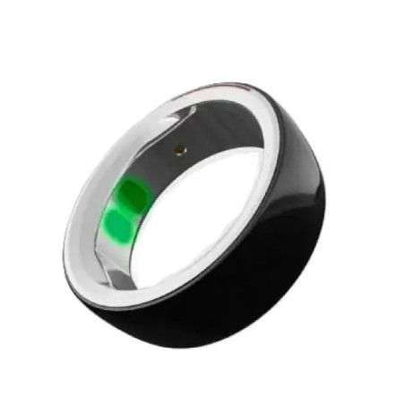 Techmade Niah Moon Smart Ring Diametro 19,15 Mm Funzione Touch E Health Care Nero