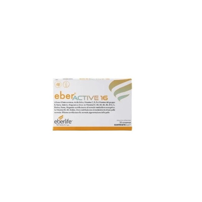 Eberlife Eber Active 16 integratore vitamine B 30 compresse per energia e benessere Eberlife Eber Active 16 integratore vitamine B 30 compresse per energia e benessere