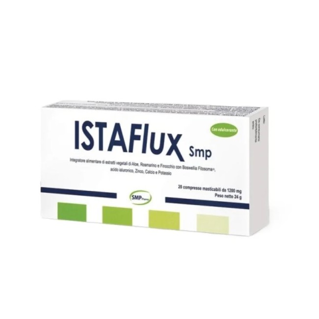 Istaflux SMP 20 compresse oblunghe per il benessere intestinale e contro il gonfiore addominale Istaflux SMP 20 compresse oblunghe per il benessere intestinale e contro il gonfiore addominale