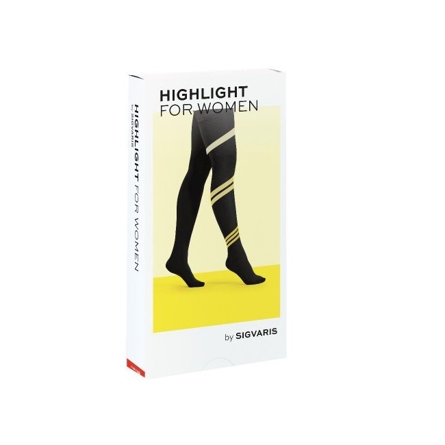Collant compressione Sigvaris Highlight Women marine taglia M punta chiusa per gambe leggere Collant compressione Sigvaris Highlight Women marine taglia M punta chiusa per gambe leggere