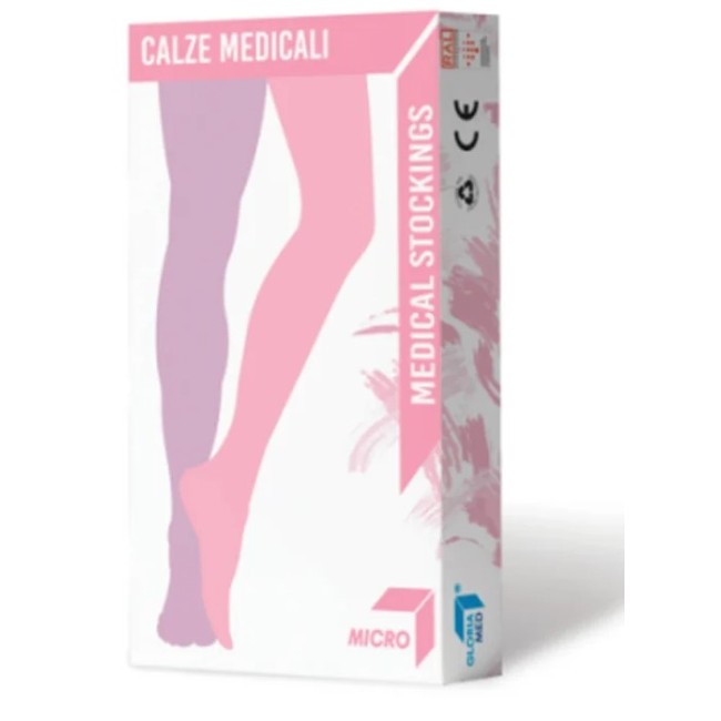 Monocollant compressivo Gloriamed Micro 181 sinistro corto beige taglia L per terapia venosa