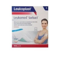 Medicazione sterile Leukomed Sorbact 8x10cm per ferite a rischio infezione