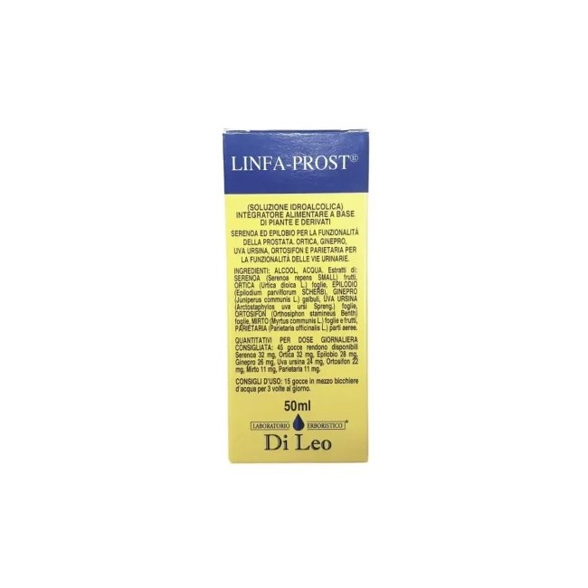Laboratorio Erboristico Di Leo Linfa Prost 50 Ml - Integratore naturale per la prostata Laboratorio Erboristico Di Leo Linfa Prost 50 Ml - Integratore naturale per la prostata