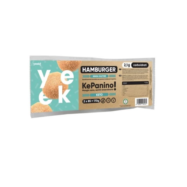 Calvagno Pro Yeek Ke Panino Hamburger 2 Pezzi Da 85 G