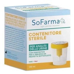 Contenitore sterile per raccolta urine So.Farma.Morra completo di provetta per analisi laboratorio