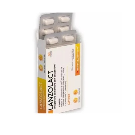Braderm Lanzolact 30 Compresse - Integratore con Lattasi per Intolleranza al Lattosio Braderm Lanzolact 30 Compresse - Integratore con Lattasi per Intolleranza al Lattosio