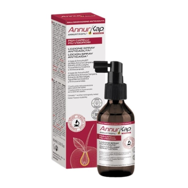 San. Eco. Vit. Annurkap Advanced Lozione Spray Coadiuvante Anticaduta 60 Ml