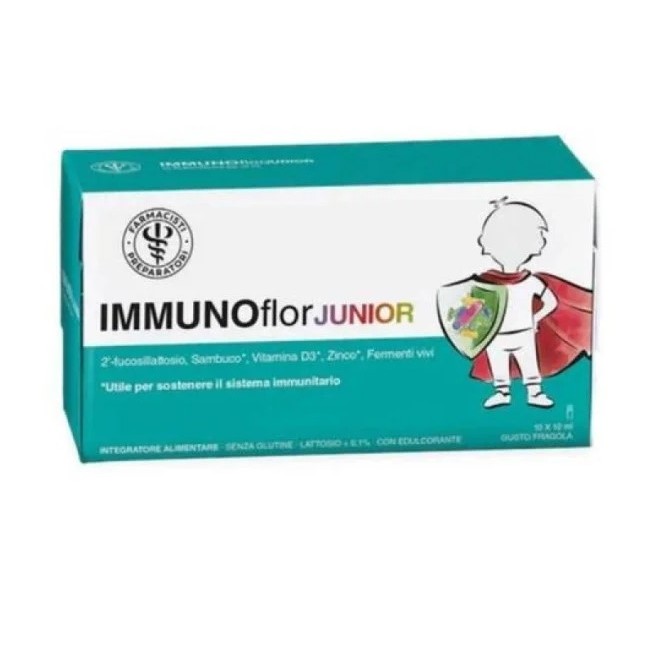 Bio-pur Flogobrom Junior 10 Flaconcini integratore per il benessere delle vie respiratorie