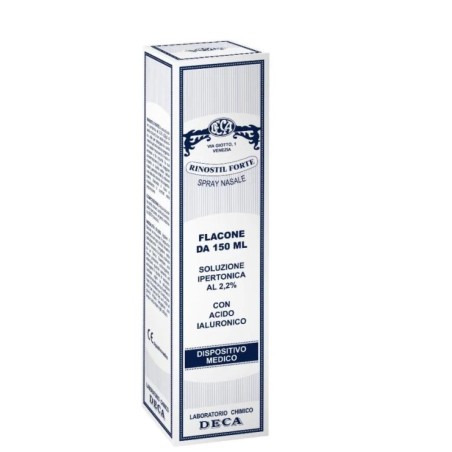 Rinostil Forte Spray Nasale 150ml - Soluzione ipertonica per la decongestione nasale naturale
