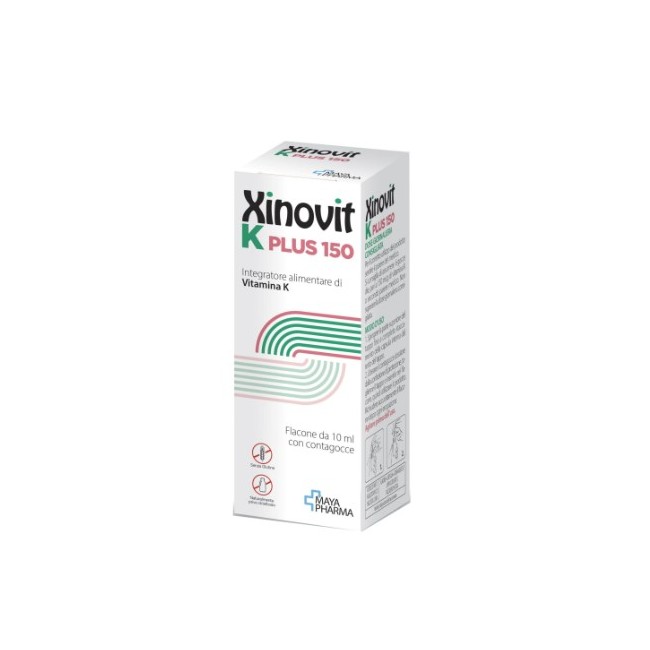Maya Pharma Xinovit K Plus - Integratore Vitamina K2 in Gocce 10 ml Maya Pharma Xinovit K Plus - Integratore Vitamina K2 in Gocce 10 ml