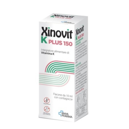 Maya Pharma Xinovit K Plus - Integratore Vitamina K2 in Gocce 10 ml Maya Pharma Xinovit K Plus - Integratore Vitamina K2 in Gocce 10 ml