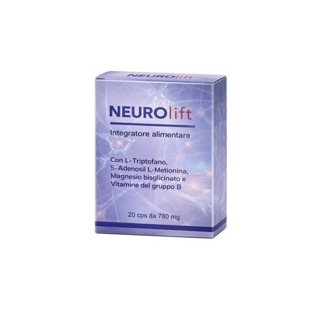 NEUROLIFT 20 capsule - Integratore alimentare per il benessere del sistema nervoso e tono umore NEUROLIFT 20 capsule - Integratore alimentare per il benessere del sistema nervoso e tono umore