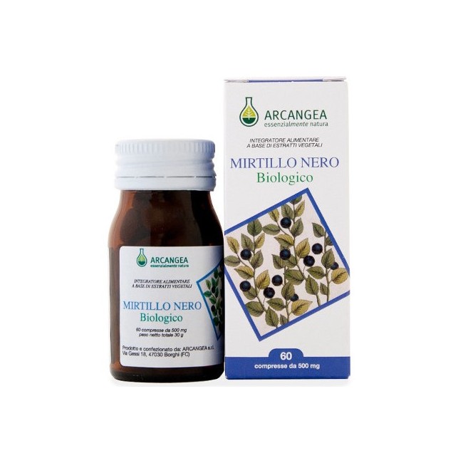 Arcangea Mirtillo Nero Biologico 60 Compresse - Integratore per vista e microcircolo